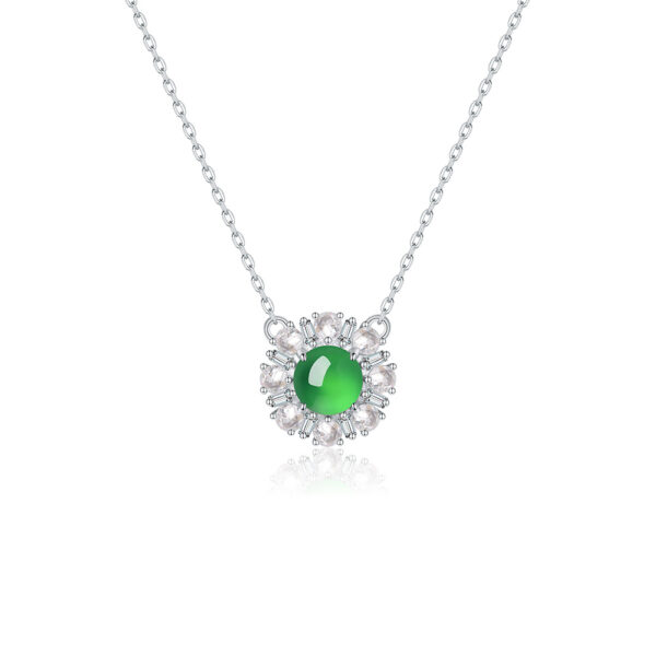 S925 Sterling Silver Necklace D Aisy Flower