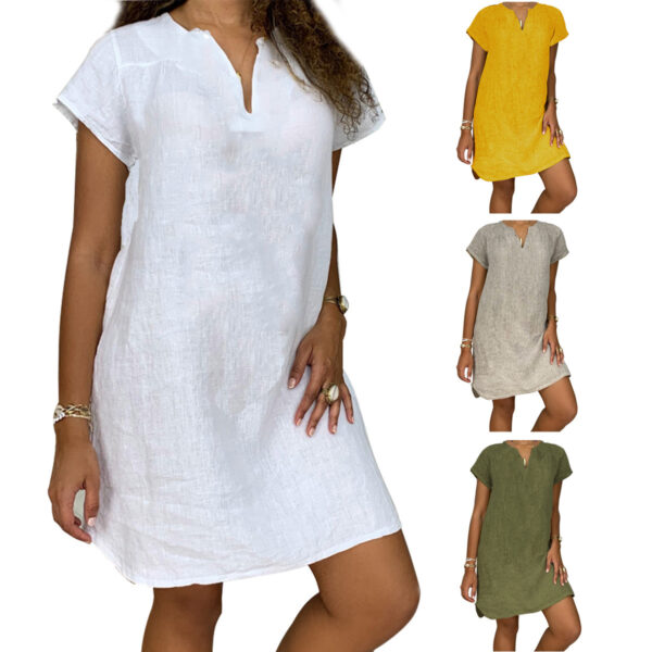 Nice little Cotton And Linen Dress for Women