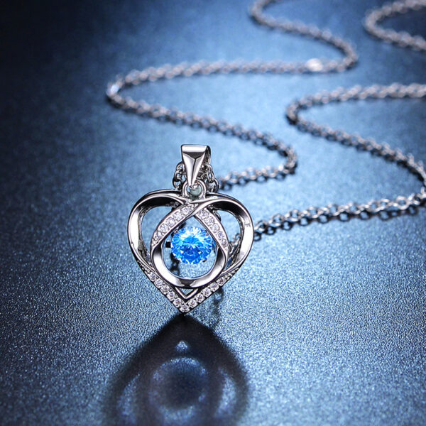 Eternal Ocean Simple Heart-shaped Necklace
