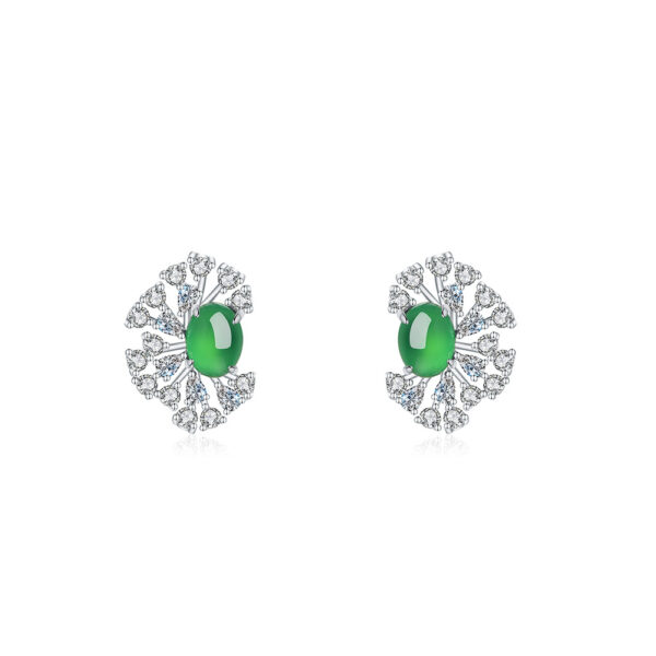 925 Sterling Silver Halo Stud Earrings Set