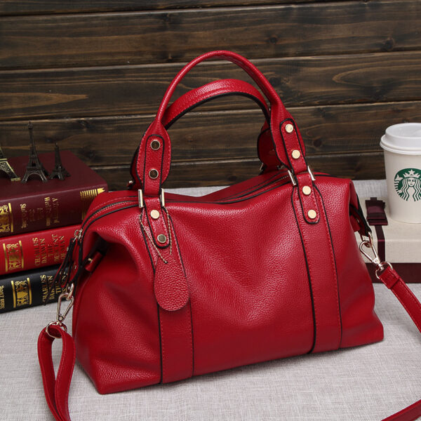 Retro Rivet Boston Shoulder Bag Crossbody