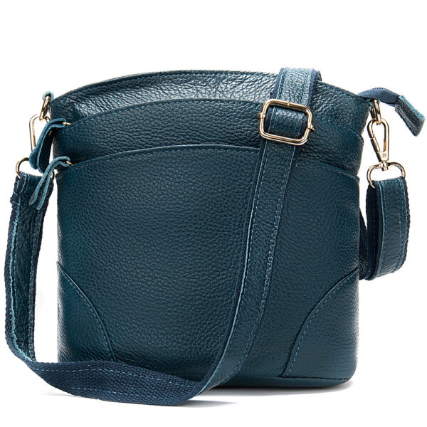 Genuine leather women's fashion bucket bag
