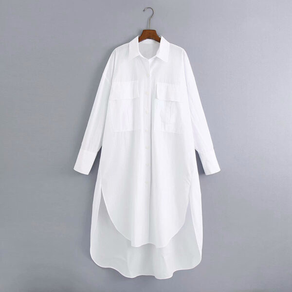 Women's Silk Loose Blouse Lengthened