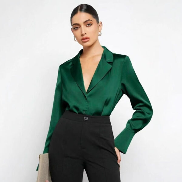 European And American Women's Clothing Minimalist Long Sleeve Shirt