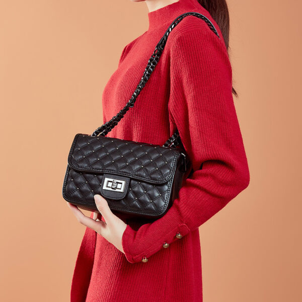 Genuine Leather Chain handBag